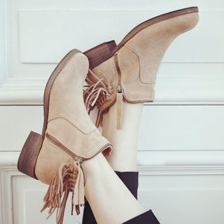 Pangmama Fringed Ankle Boots