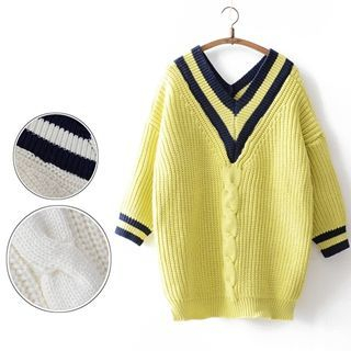 Mamaladies Maternity Striped Sweater