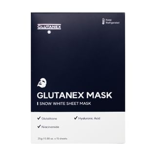 GLUTANEX - Snow White Sheet Mask 15 pcs Set 25g x 15 pcs
