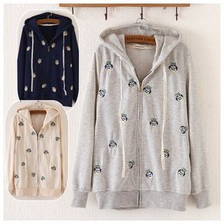 Waypoints Embroidered Cat Hoodie
