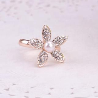 Best Jewellery Rhinestone Flower Ring