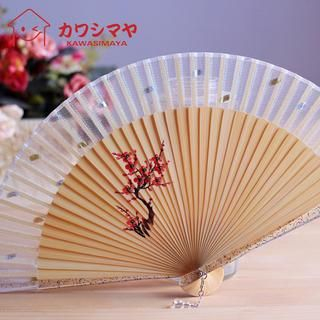 Kawa Simaya Floral Tulle Folding Hand Fan