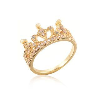 Best Jewellery CZ Crown Pinky Ring