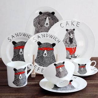 Kawa Simaya Bear Print Tableware