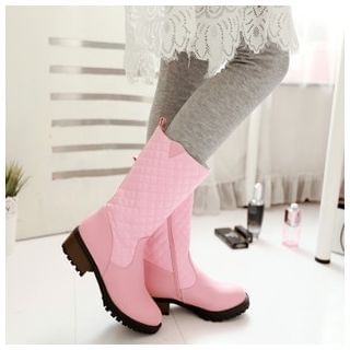 CITTA Quilted Mid-Calf Boots
