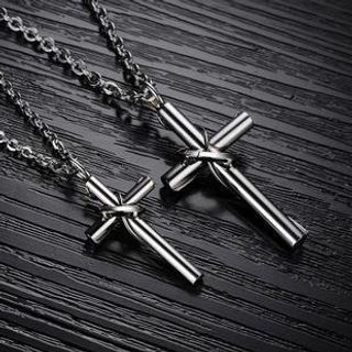 Tenri Couple Cross Titanium Steel Necklace