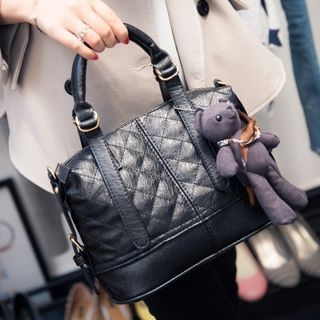 Nautilus Bags Stitched Bear Accent Tote