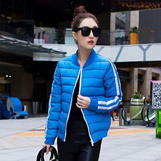 lilygirl Contrast Trim Padded Jacket
