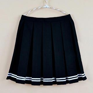 Skool Striped Pleated Skirt