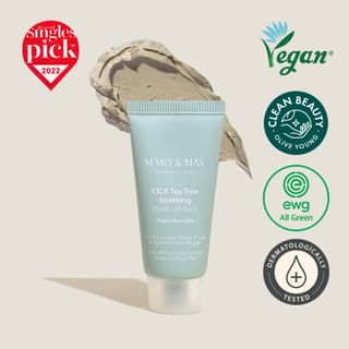 Mary&May - Cica Tea Tree Soothing Wash Off Mask Pack Mini - Gesichtsmaske