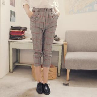 Tokyo Fashion Cropped Check Pants