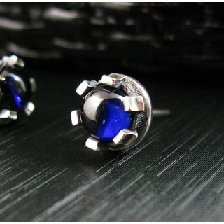 Sterlingworth Blue Sapphire Sterling Silver Single Earring