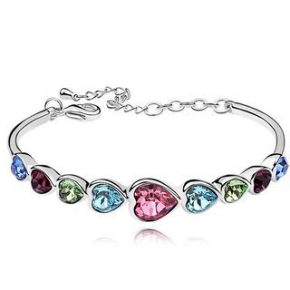 Niceter Austrian Crystal Heart Bracelet