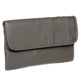 yeswalker Stitch Detail Clutch Grey - One Size