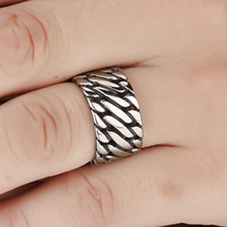 Andante Perforated Titanium Steel Ring