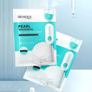Bioaqua - Pearl Whitening Anti Aging Facial Mask #Mask - 1Pcs