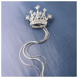 Trend Cool Rhinestone Crown Brooch