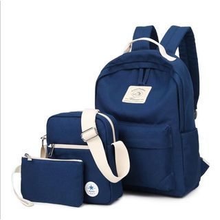 VIVA Set: Canvas Backpack + Bodycross Bag + Pouch