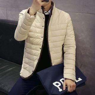 maxhomme Piped Stand-collar Padded Jacket