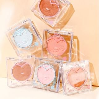 Xixi - Peach Heart Monochrome Cheek Blusher - 1-3 #01 - 1.6G