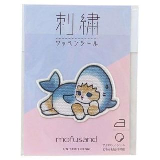 mofusand Embroidered Patch Seal (Shark) One Size