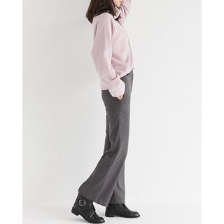 Someday, if Flat-Front Boot-Cut Pants
