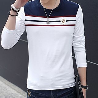 Besto Color-Block Long-Sleeve T-Shirt