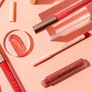 Handaiyan - Matte Liquid Lipstick & Lip Pencil Set - 12 Colors 03# (Lip Glaze*3Ml & Lip Pencil*1.2G)