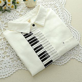 Storyland Piano-Print Shirt