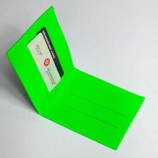 Digit-Band Silicon Flip it Wallet Neon Green - One Size