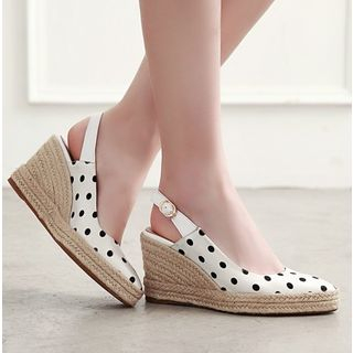 Slingback | Sandal | Wedge | Polka | Dot