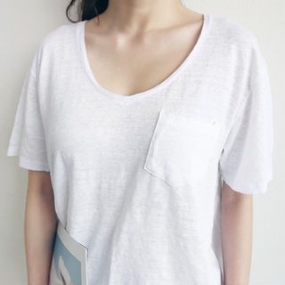 NANING9 Linen T-Shirt