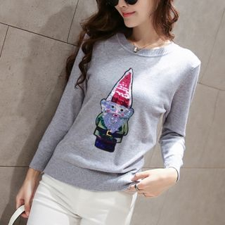 Ekim Sequined Knit Pullover