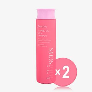 Farmstay - Tamanu Oil Mild Shampoo - 2 Types 2pcs Bundle Set Hibiscus x 2 pcs