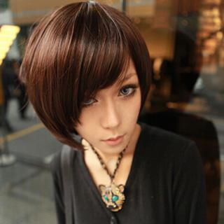 Pin Show Short Full Wig - Straight