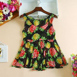 Daina Floral Print Sleeveless Dress
