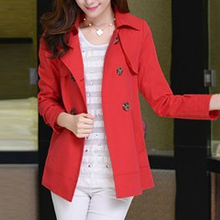 Donnae Double-breasted Lapel Coat