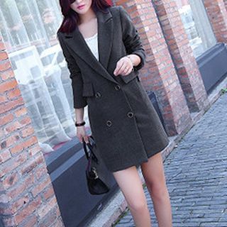 Donnae Double-breasted Woolen Coat