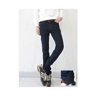 PLAYS Brushed-Fleece Straight-Cut Jeans