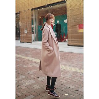 BBORAM Notched-Lapel Wool Blend Coat