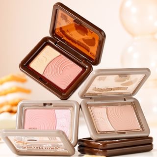 Xixi - Funny Cheese Soft Mist Powder Blush - 5 Colors #3 Gray Peach - 3G+1.8G