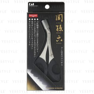 KAI - Seki No Magoroku Eyebrow Scissors With Comb 1 pc