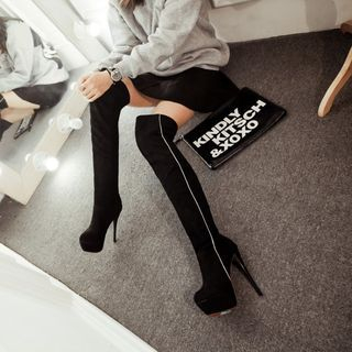 JY Shoes Platform High Heel Over-the-knee Boots