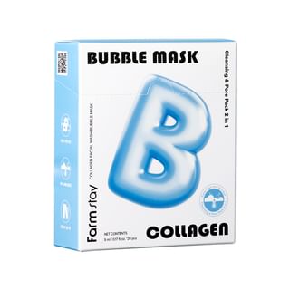Farmstay - Facial Wash Bubble Mask Set - 2 Types Collagen