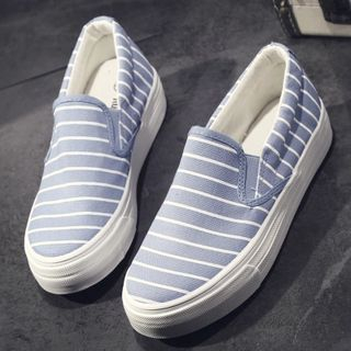 SouthBay Shoes Striped Slip Ons