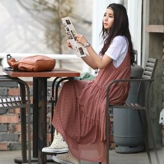 Chiffon Tiered Maxi Dress
