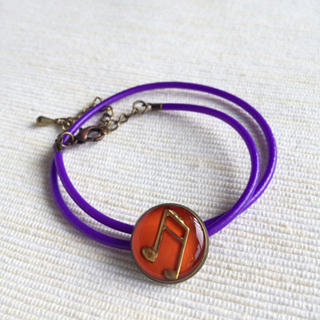 MyLittleThing Purple Music Double Bracelet One Size