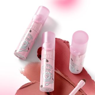 Veecci - Coffee Cloud Series Soft Matte Lip Mud - 6 Colors K06# Red Wine American - 2G