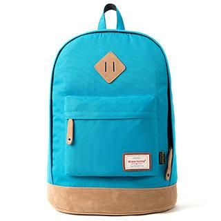 Mr.ace Homme Paneled Canvas Backpack