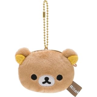 San-X Rilakkuma Mini Plush Coin Purse with Keychain / Keyring One Size